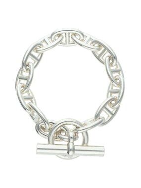 Hermes Chaine D'ancre GM Silver Bracelet